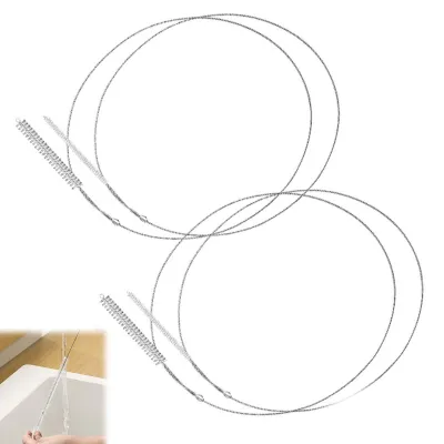 Produktbild von Famanu Reinigungsbürsten Set, 4 Stück, 100 cm, flexible Reinigungsbürsten, Edelstahlbürsten, für Röhren und Flaschen (weiß)