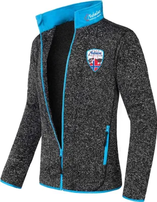 Zdjęcie produktu dla Kurtka polarowa Nebulus VLADO men, ciepła kurtka polarowa, z długim zamkiem błyskawicznym, P4511 - men, czarny-malibu, S