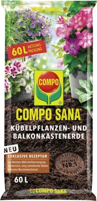 Produktbild von COMPO Kübelpflanzen- u. Balkon- kastenerde 60 l