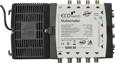 Produktbild von ASTRO Multischalter SAM 58 ECOswitch Standalone 5Eingänge f.1SAT 8TN