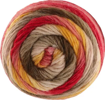 Produktbild von Lana Grossa - Colorato Aktion 0007 hellrot gelb beige khaki umbra tomatenrot