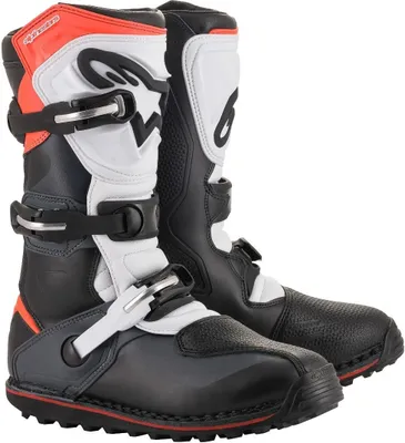 Zdjęcie produktu dla Buty motocyklowe Alpinestars Tech-T, czarno-biało-czerwone, rozmiar 10 (44,5)