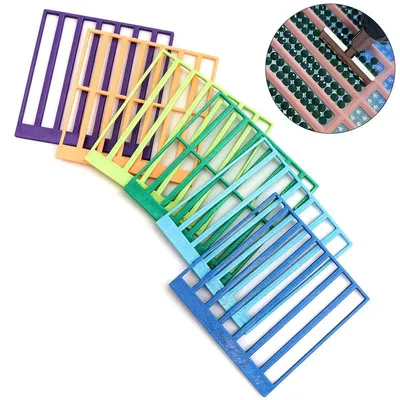 Produktbild von Diamond Painting Lineal 6er Set – Präzisionswerkzeug für runde Diamant-Drills, DIY Diamantmalerei Hilfsmittel für schnellere, saubere Ergebnisse