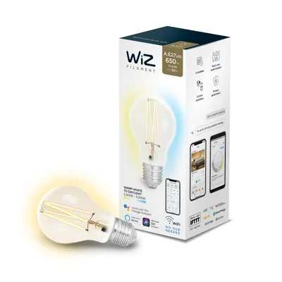Produktbild von WiZ Filament E27 Klarglas LED-Leuchtmittel | steuerbar per App, Alexa, Google Home und IFTTT