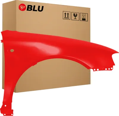 Immagine prodotto di BLU Parafango compatibile con Audi A3 8L Lift LY3H Destra Rot LaserRot | 2000-2003 | Anteriore | Verniciato | Pronto per il montaggio | Acciaio