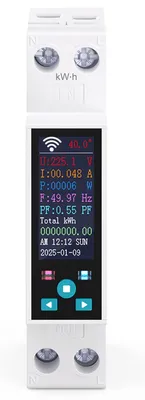 Image de Compteur de consommation d'énergie Wi-Fi, 50 A, monophasé, avec écran LCD numérique
