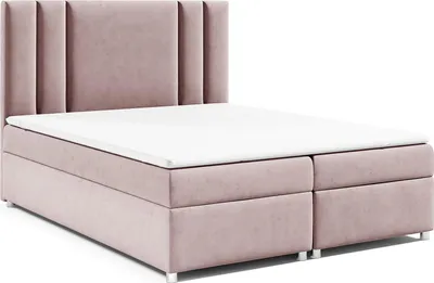 Produktbild von Best for Home Boxspringbett mit Bettkasten Trinity K-8 Bonellfederkern inkl. Topper, mit Lieferung, Aufbau & Entsorgung 180x200-Rosa