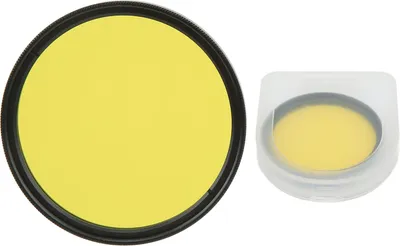 Image de 55 mm filtre d'objectif pleine couleur, verre optique, appareil photo numérique, photo haute résolution pour Nikon Sony, jaune