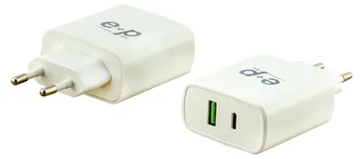 Produktbild von e+p USB-Schnell-Ladegerät AC 212 100-240V 2 Ports
