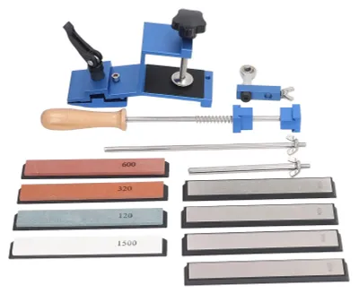 Produktbild von Professionelle Messerschleiferset - 4 Schleifsteine - 360° Rotation - Edelstahl