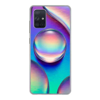 Produktbild von MuchoWow® Handyhülle Schutzhülle Hülle für Samsung Galaxy A51 5G Wasser - Regenbogen - Abstrakt Silikon Softcase Handy Hülle - Abbildung