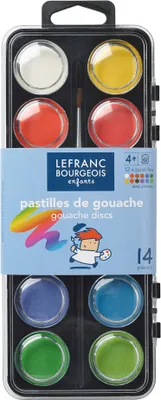 Obrázok produktu pre LEFRANC & BOURGEOIS Nepriehľadný box na farby, 12 farieb vrátane štetcov
