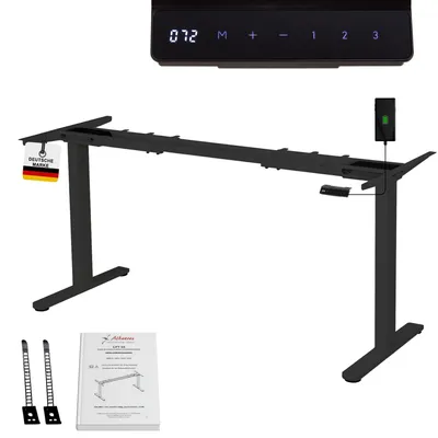 Obrázok produktu pre Výškovo nastaviteľný rám stola Albatros elektrický | LIFT S5 čierny | rám, nohy stola, nohy stola kovové | displej | nosnosť 120 kg