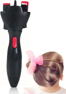 Productafbeelding van Elektrisch Haarvlechtwerk - Automatische Twist - Kapsels Maken - 360 Graden Rotatie - 22 cm - Wit