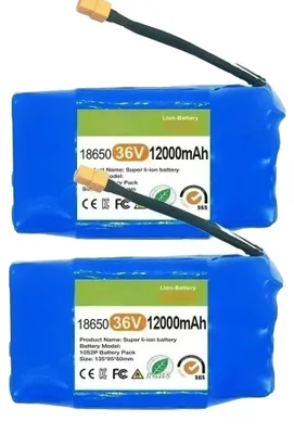 Zdjęcie produktu dla Akumulator litowo-jonowy, 36V, pojemność 12Ah, 2 sztuki po 12000mAh