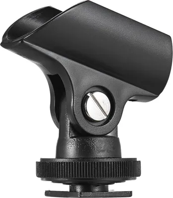 Imagen del producto de Soporte de micrófono de plástico Andoer de 19 mm con zapata y orificio de tornillo de 1/4 de pulgada para cámara DSLR