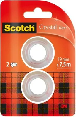 Zdjęcie produktu dla Scotch 61975R2, 7,5 m, Czerwony, Biały, 19 mm, 21 g, 2 szt., 88 mm