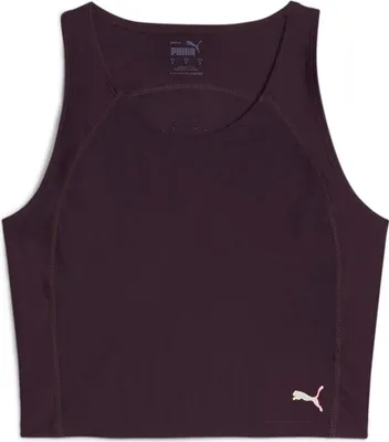 Zdjęcie produktu dla Puma Ultraform Crop koszulka bez rękawów fioletowa L damska fioletowa L