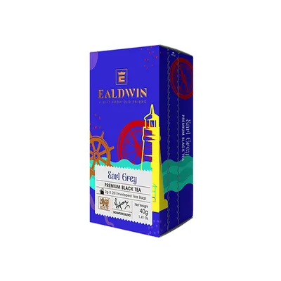 Immagine prodotto di EALDWIN Earl Grey OVERALL 40g (20 bustine, tè nero)
