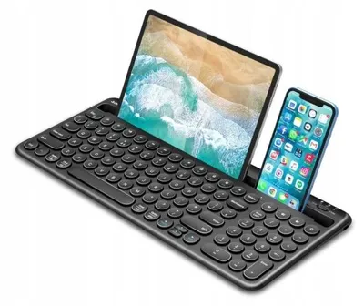 Produktbild von Jelly Comb K46B-2 Kabellose Bluetooth Tastatur Slim DE Schwarz
