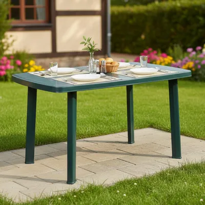 Immagine prodotto di Greggs - Tavolo da Esterno, 137x85x72h cm Verde, 6 Posti Italy