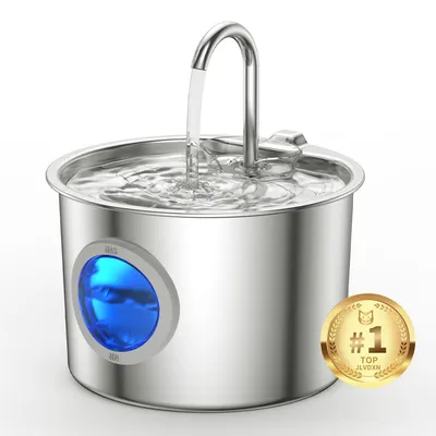 Katze Wasserbrunnen 304 Edelstahl 2,2 l, leise, automatisch