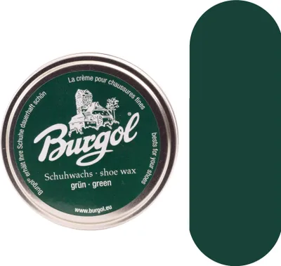 Produktbild von Burgol Schuhwachs  - Schuhpolitur für Hochglanz und Schutz - 100ml -  (091) Grün