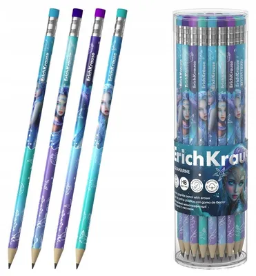Produktbild von ErichKrause Aquamarine HB Bleistift mit Radiergummi