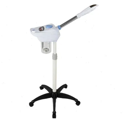 Produktbild von Gesichtsdampfer 800W - Nanoionische Gesichtssauna - Ozondampf - 220V EU-Stecker - 5 Rollen - Heißdampf für Hautpflege - Weiß