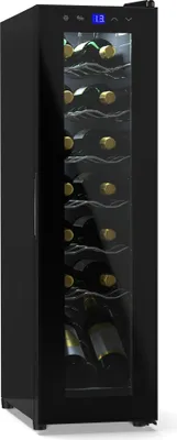 Image de Klarstein Cave a Vin, Caves à Vin de Conservation de 41L, Porte en Verre, Cave a Vins à Zone Unique, Bar Int/Ext, Frigo Vin, Armoire a Vin, Cave a Vin de Vieillissement, Cave à Vin 14 Bouteilles