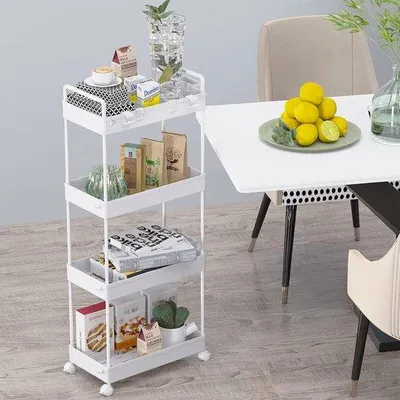 Productafbeelding van Famanu Organizer Trolley met wielen - Multifunctioneel voor keuken, badkamer en kantoor