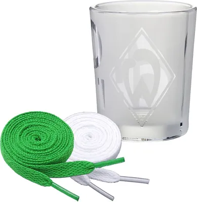 Produktbild von SV Werder Bremen 2er Set Windlicht Nordlicht + 2 Paar Fan-Schnürsenkel 1# 19#