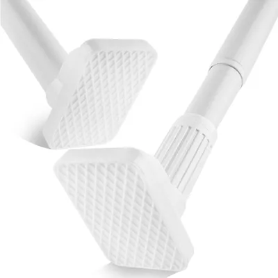 Image de Barre de douche extensible, 75-120 cm - Barre de tension en acier - Pas de fixation par perçage - Supporte jusqu'à 85 kg - Idéale pour les salles de bain/cuisines - Rideau de douche