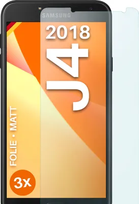 Produktbild von moex® 3x Schutzfolie kompatibel mit Samsung Galaxy J4 (2018) - Displayschutzfolie Anti Reflex Folie, Matt