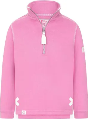 Produktbild von Lazy Jacks - Sweatshirt für Mädchen, mit kurzem Reißverschluss LJ183 (104) (Zuckerwatte Rosa)