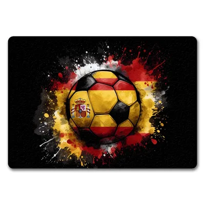 Produktbild von Fußball Spanien Flagge Fußmatte in 35x50 cm ohne Rand