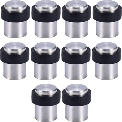Produktbild von 10 x 4,5 cm Edelstahl-Türstopper, Türstopper, Türblocker - READCLY