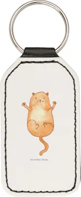 Produktbild von Mr. & Mrs. Panda schlüssel anhänger Katze Umarmen - Weiß - Geschenk, Schlüsselanhänger, für, Taschenanhänger, Mit Spruch, Cats, Katzen, Familie, schlüsselbund, Cat