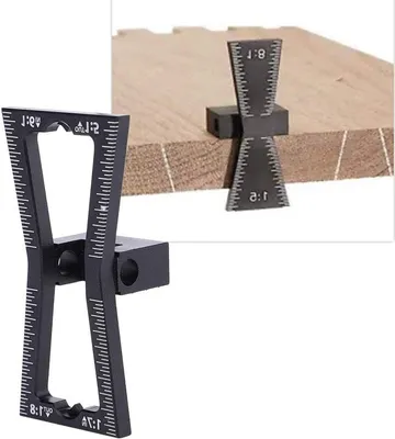 Dovetail-Schablone für Holzarbeiten, 1:5/1:6/1:7/1:8mm, präziser Führer für Holzverbindungen und Tischlerarbeiten