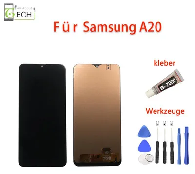 Produktbild von LCD Display für Samsung Galaxy A20 A205F Full Touch Screen Bildschirm Schwarz