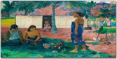Produktbild von Coloray Küchenrückwand 140x70 Spritzschutz aus Glas - Warum sind Sie wütend Gauguin
