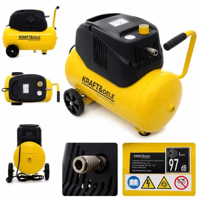 Productafbeelding van Compressor 24 liter, 1100W, oliegesmeerd, modelnummer 16567