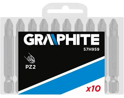 Produktbild von PZ2 x 50 mm Schraubendreherbits, 10 Stück.