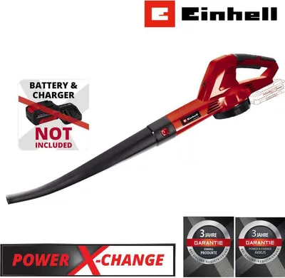 Produktbild von Einhell Akku-Laubbläser GC-CL 18 Li E Solo Power X-Change (18 V, 210 km/h Luftgeschwindigkeit, leicht u. leistungsstark, Drehzahlregelung, Softgrip, ohne Akku)