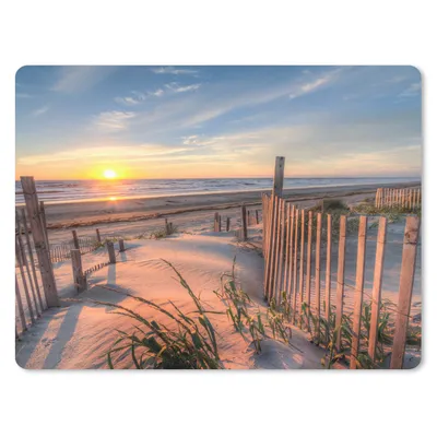 Produktbild von MuchoWow® Mauspad Mousepad Strand - Meer - Düne - Sonnenuntergang - Landschaft 40x30 cm - Mousepads - Maus Mat - Pad - Mausunterlage - Anti Rutsch