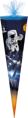 Produktbild von Schultüte / Zuckertüte / 85cm / eckig / "Space"