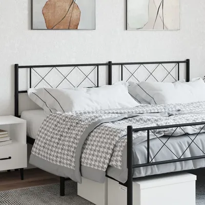 Produktbild von Kopfteil Metall Schwarz 180 cm