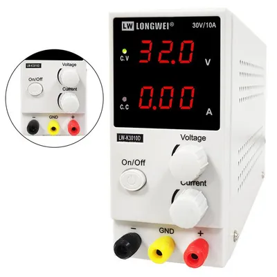 Produktbild von Labornetzgerät 0–30V 0–10A – Digital Einstellbares DC Netzteil mit LED-Anzeige, Geregelte Stromversorgung für Labor, Werkstatt & Elektronik