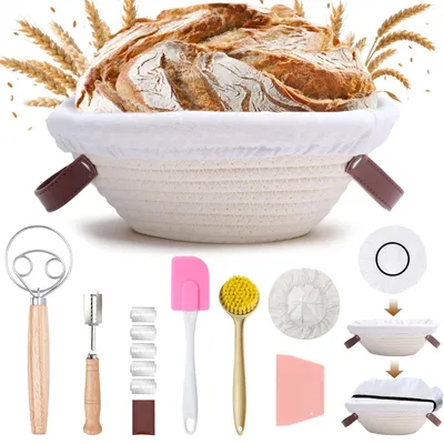 Image de Panier en osier pour le pain - Ensemble de démarrage complet pour la boulangerie