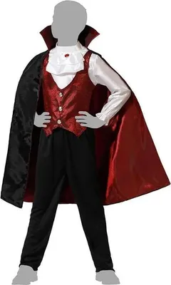 Immagine prodotto di Atosa Costume da vampiro per bambini rosso 5-6 anni rosso 5-6 anni